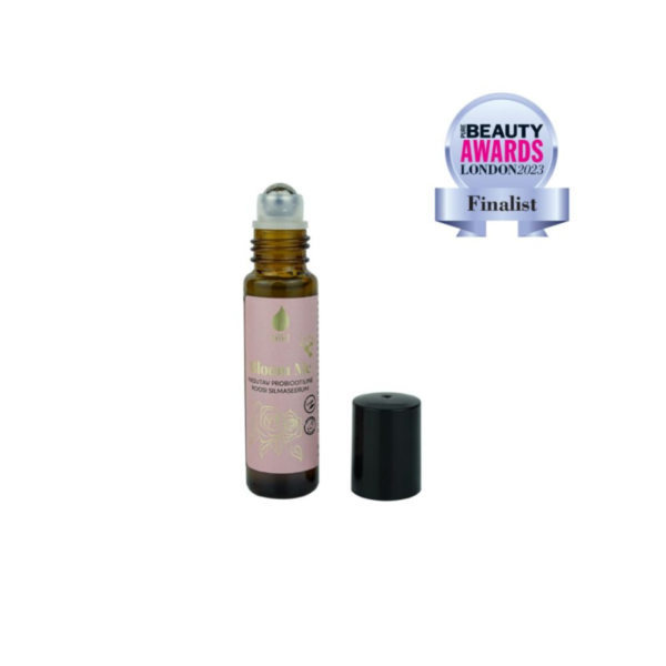 Bloom Me niisutav probiootiline roosi silmaseerum hüaluroonhappe ja provitamiin B5-ga, 10 ml - Image 2